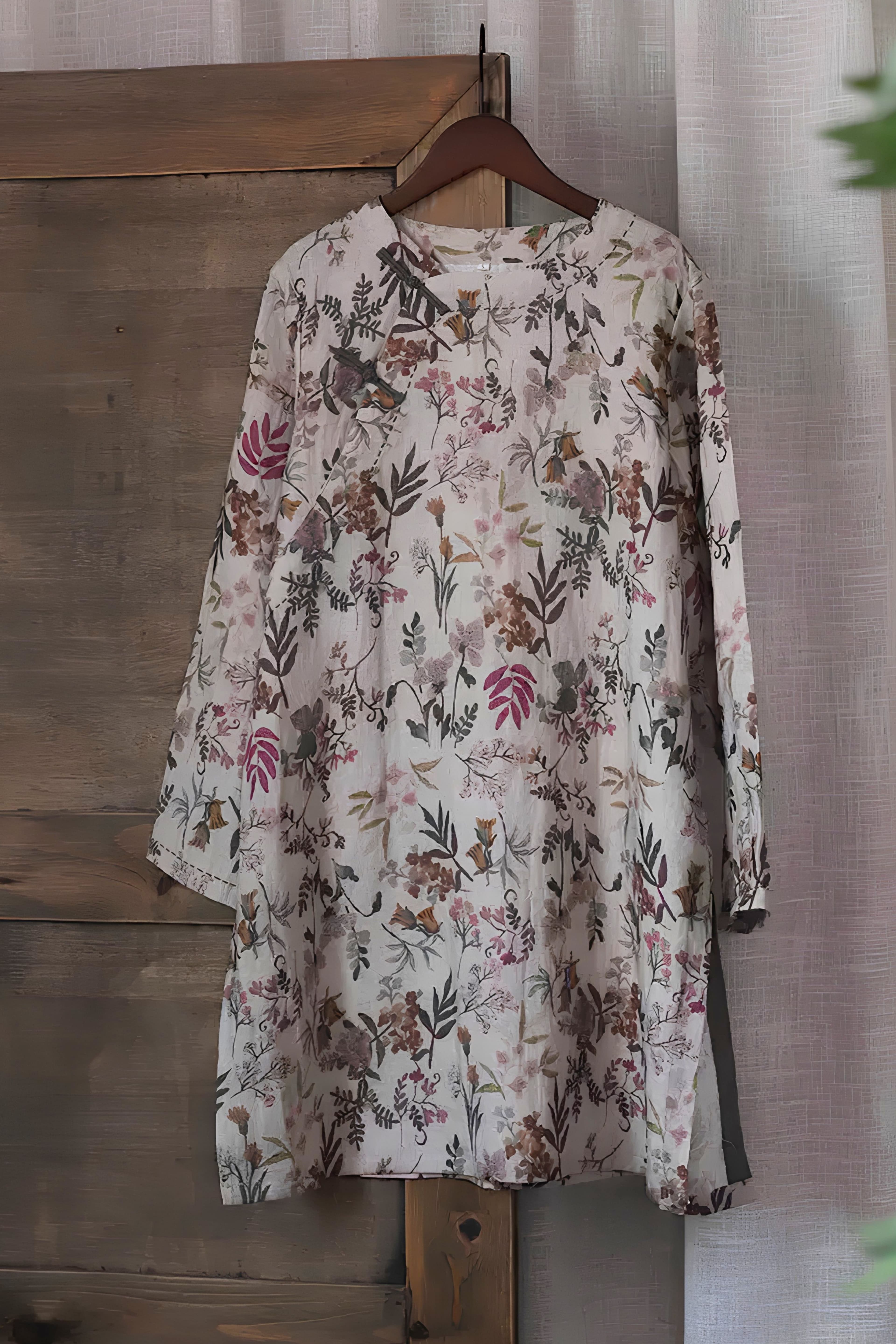 Autumn Flora Qipao Blouse - 2