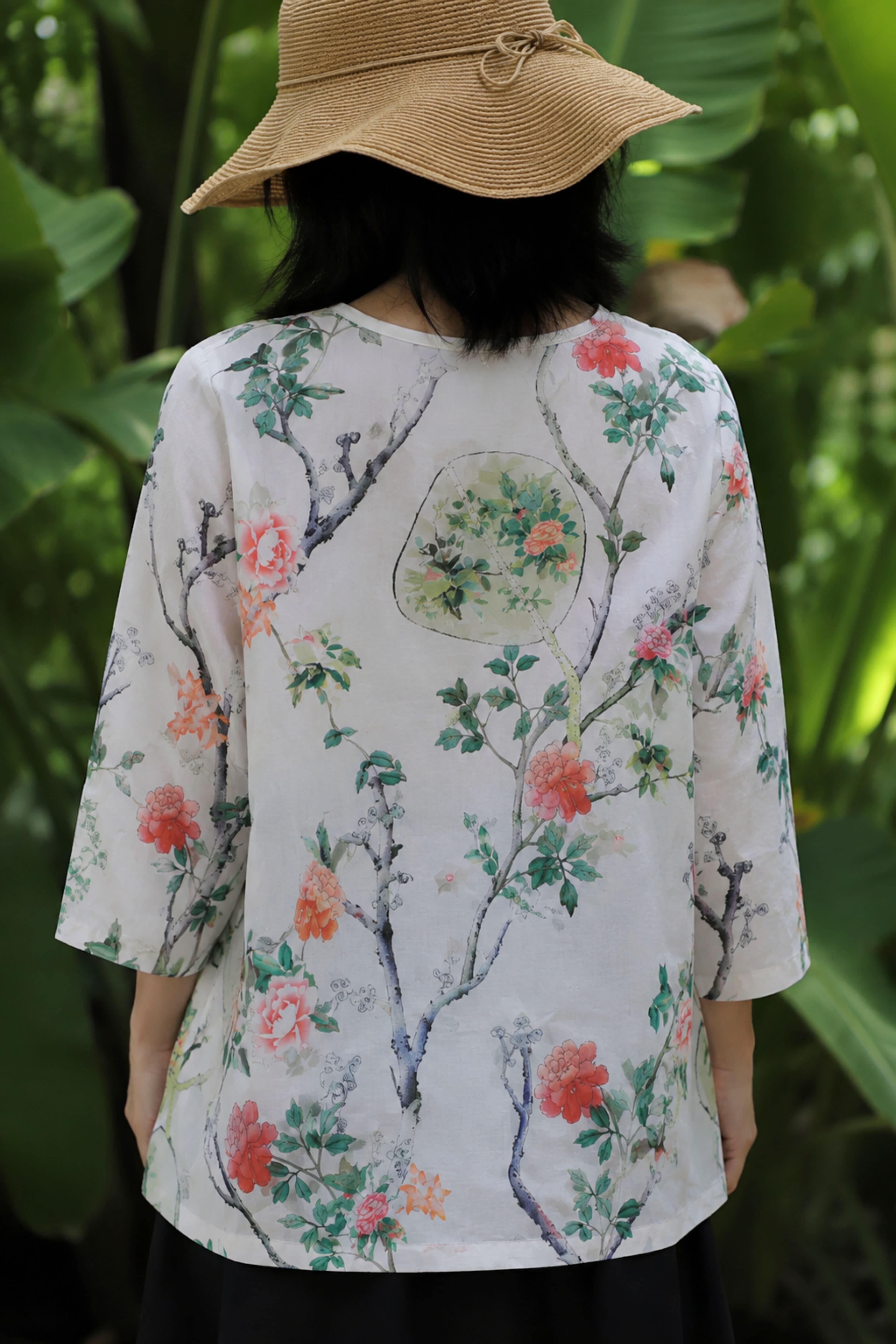 Verena Floral Qipao Blouse - 3